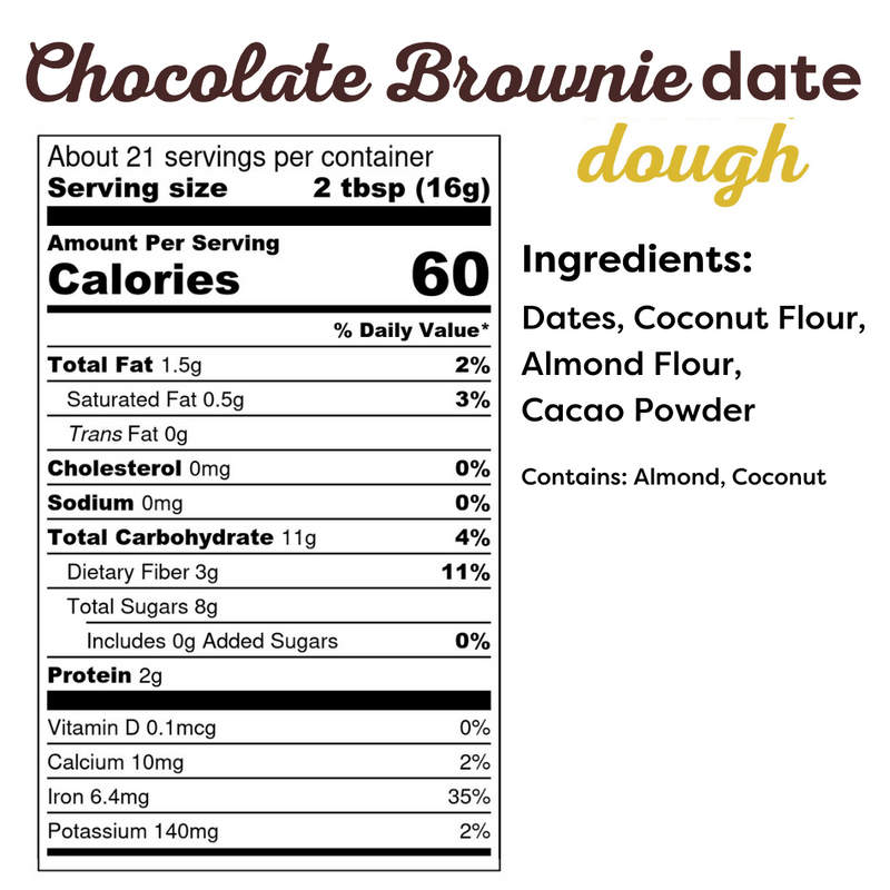 Chocolate Brownie Date Dough